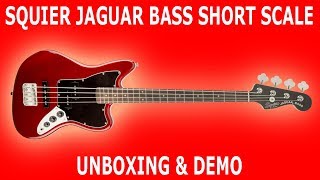 Squier Vintage Modified Jaguar Bass Short Scale • UNBOXING amp DEMO [upl. by Terag]