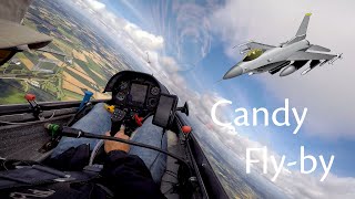 Glider buzzed by F16s  Flying Simon [upl. by Yance]