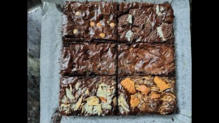 Assorted brownies in only one batter tips and procedures 😍 [upl. by Eolanda]