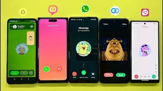 Snapchat Twinme WhatsApp JusTalk TeleGuard Incoming call Tecno  Pixel  Blackview  Mi Samsung [upl. by Leoy]