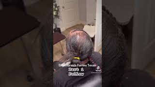 braids hairstyles alopecia stitchbraids naturalhair knotlessbraids How to thin hair care [upl. by Anaicilef]