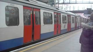 London Underground  C Stock  Earls Court 3x Door Closing [upl. by Ainahpets]