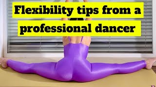 The REAL WAY To Get Flexible… Professional Dancer [upl. by Nolyarg]