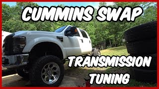 F250 Cummins Swap  Automatic Transmission Tuning [upl. by Nadab]