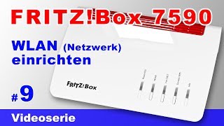 FRITZBox 7590 WLAN einrichten  Schlüssel ändern WLAN verbessern WLAN Mesh und Stick einrichten 9 [upl. by Anner]