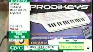 Keith Washo on QVC Demonstrating Prodikeys [upl. by Netsyrk]