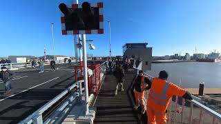 Great Yarmoth walk across the herring bridge first day opening [upl. by Ayanaj]