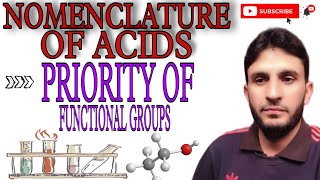 Nomenclature of Acids Priority of Functional Groups [upl. by Icyac]