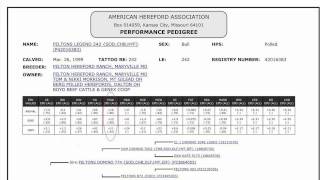 Hereford EPDs and Indexes [upl. by Trudi453]