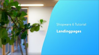 Landingpages Shopware 6 Tutorial EN [upl. by Elay]