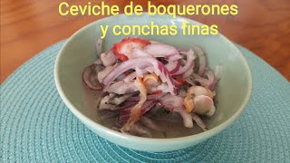 Como hacer CEVICHE de Boquerones y Conchas Finas [upl. by Garvin]