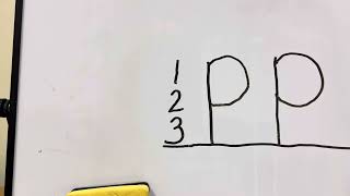 Letter Pp formation 123 strategy [upl. by Alyam]