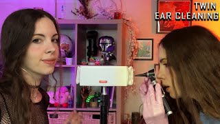 Twin EAR CLEANING ASMR For Sleep amp Tingles [upl. by Ezarras]