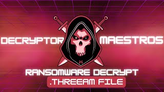 Decrypt Virus File THREEAM Ransomware Removal amp Decrypt THREEAM Files [upl. by Ennovart]