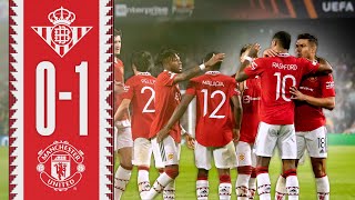 Through To The QuarterFinals 🙌  Real Betis 01 Manchester United  Highlights [upl. by Bonneau]