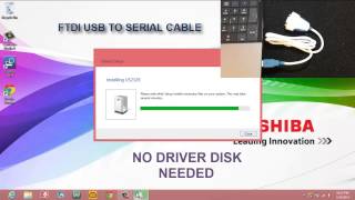 FTDI USB To Serial Cable Windows 81 Installation [upl. by Hyozo107]