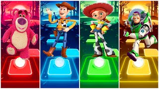 TOY STORY 4🔴LOTSO🔵BUZZ🟢WOODY🟡 BO PEEP🔮🎵TILES HOP EDM RUSH 🔮🎵 [upl. by Olympe]