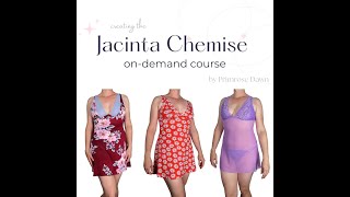 Jacinta Chemise Sewing Pattern amp Online Course [upl. by Renraw]