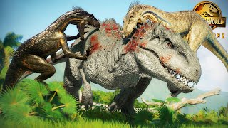 INDORAPTORS PACK HUNT INDOMINUS REX Jurassic World Evolution 2 [upl. by Neelav]