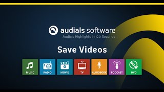 Audials 2016 in 120 Seconds Save Videos from Streaming Services [upl. by Ritter]