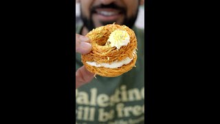 How to Make Knafeh DONUT Palestinian Fusion [upl. by Eissehc]