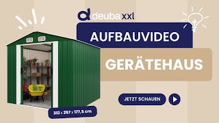 Aufbauvideo  Gardebruk® Geräteschuppen aus Metall 312x257x1775cm [upl. by Aydidey981]