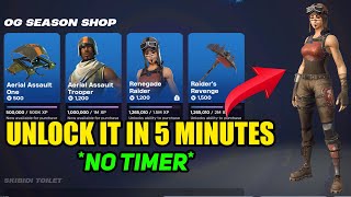 FASTEST HOW TO GET 2M XP IN 5 MINUTES TO GET THE OG RENEGADE RAIDER In Fortnite NO TIMER [upl. by Rose]