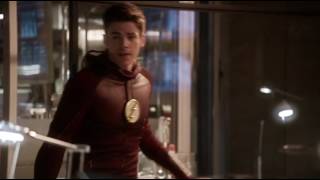 The Flash S3E2  Barry Tells Team Flash About Flashpoint [upl. by Goodhen323]