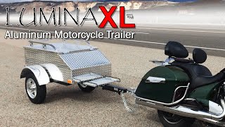 Motorcycle Tow Behind Trailer  Lumina XL  TOUGH [upl. by Samau]