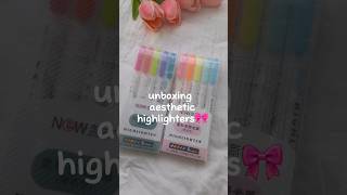 Aesthetic highlighters from daraz🥂dupes of mildlinersaesthetic viral yt shorts viralshorts [upl. by Sivlek114]