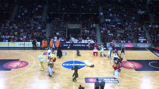 Maskottchen beim Beko BBL ALLSTAR Day Ludwigsburg 2012 [upl. by Suidualc]