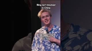 quotBingquot isnt blocked in China standupcomedy [upl. by Camila251]