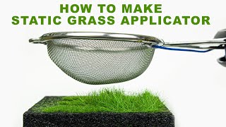 How to Make Static Grass Applicator  Scale Modelling  Diorama [upl. by Letnwahs]