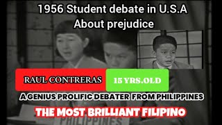 1956 STUDENTS DEBATE IN USA  RAUL CONTRARES FROM PHILIPPINES [upl. by Tserof]