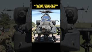 Apache Helicopter Rearm For Army Live Fire Training [upl. by Huei]