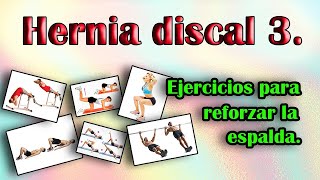 Hernia discal 3 Ejercicios en gimnasio con hernia discal [upl. by Ellenuahs]