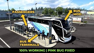 How to Install Bus Mod Passenger and Bus Terminals in ETS2 149  Complete Guide [upl. by Sirtaeb]