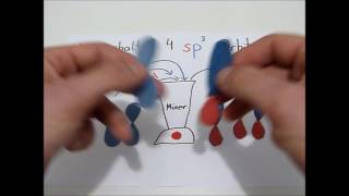 Hybridisierung Teil 1 Einführung am Beispiel Methan sp3 [upl. by Eceinhoj]