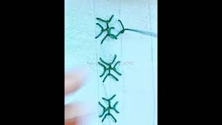 Beautiful Embroidery borderline design shortsbetashortsvideo [upl. by Nogas]