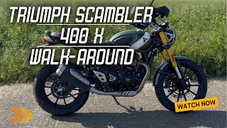 Triumph Scrambler 400 x Walk Around [upl. by Sherurd]