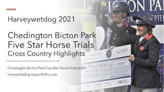 Five Star cross country day action Chedington Bicton Park Horse Trials 2021 [upl. by Ydiarf]