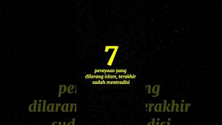 7 perayaan yang dilarang islam terakhir sudah mentradisi shorts ilmuagama perayaan [upl. by Adnil]