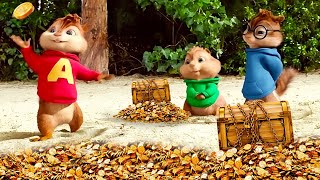 سناجب اذكيا بيلاقوا كنز دهب تمنه 100 مليون دولار وبيخلوا صاحبهم مليونير  ملخص فيلم Alvin [upl. by Eiclek826]