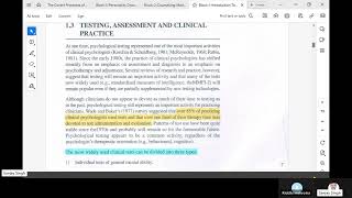 IGNOUClinical PsychologyMPCE 012Block 1Unit 1Introduction to Psychodiagnostics [upl. by Ciro424]