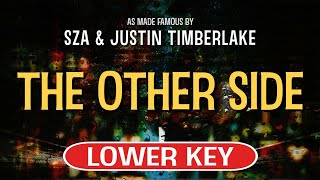 The Other Side Karaoke Lower Key  SZA feat Justin Timberlake [upl. by Htebasil]