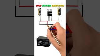 5vdc Voltage Regulator Circuit using 7805  Diy Simple and Easy Electronics Projects voltagereg [upl. by Ahsinwad184]