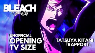 Bleach Thousand Year Blood War OPENING TV Size 『Rapport』by Tatsuya Kitani [upl. by Aneen209]