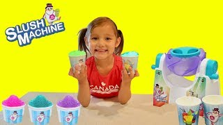 Making Slush Cups DIY Yummy Slush Maker for Kids [upl. by Amekahs580]