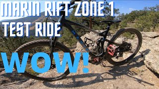 Marin Rift Zone 1  Test Ride and Review  Feat TrailFeatures  Great Budget Full Suspension [upl. by Colette]