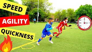 10 Speed Agility amp Quickness Drills for Youth Soccer Players ⚽ Speed Ladder Drills [upl. by Wildee]